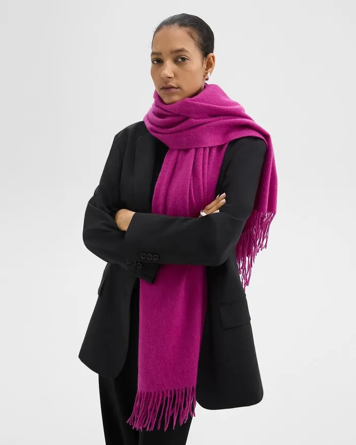 Women Hats Gloves Scarves Theory Classic Scarf In Cashmere Wildflower