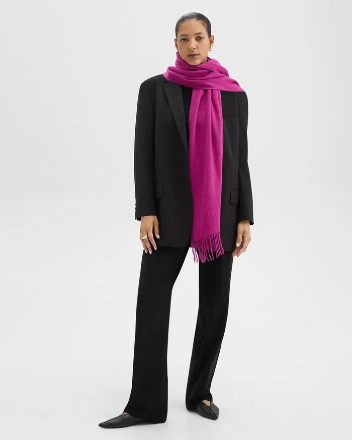 Women Hats Gloves Scarves Theory Classic Scarf In Cashmere Wildflower