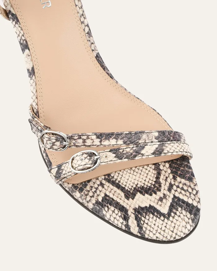 Women HIGH SANDALS jomercer Romy high heel sandals natural snake print leather Women HIGH SANDALS jomercer Romy high heel sandals natural snake print leather
