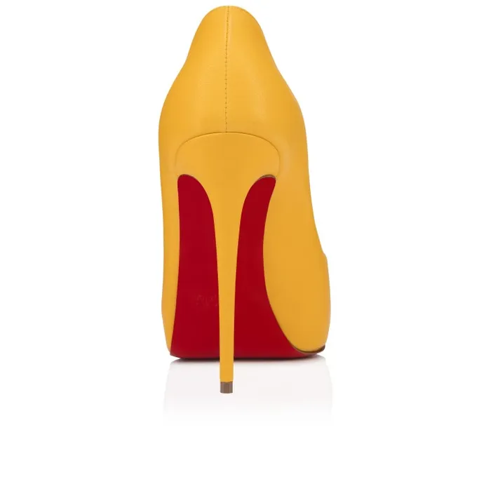 Women Hot Chick Alta 120 Mm Pumps 8211 Nappa Leather 8211 Pollen Christian Louboutin Platforms