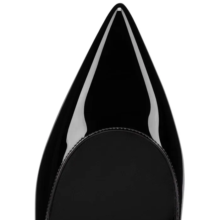 Women Hot Chickita Ballerinas 8211 Patent Calf Leather 8211 Black Christian Louboutin Flats and Loafers