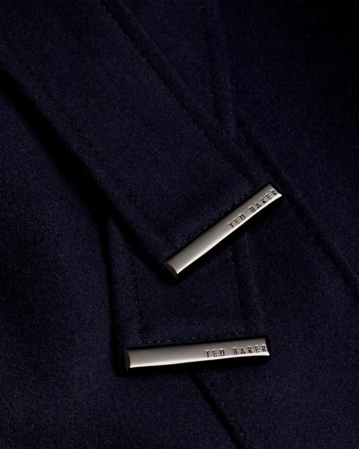 Women ICOMBI 8211 Funnel Neck Wool Coat Navy Ted Baker Coats and Jackets Women ICOMBI 8211 Funnel Neck Wool Coat Navy Ted Baker Coats and Jackets