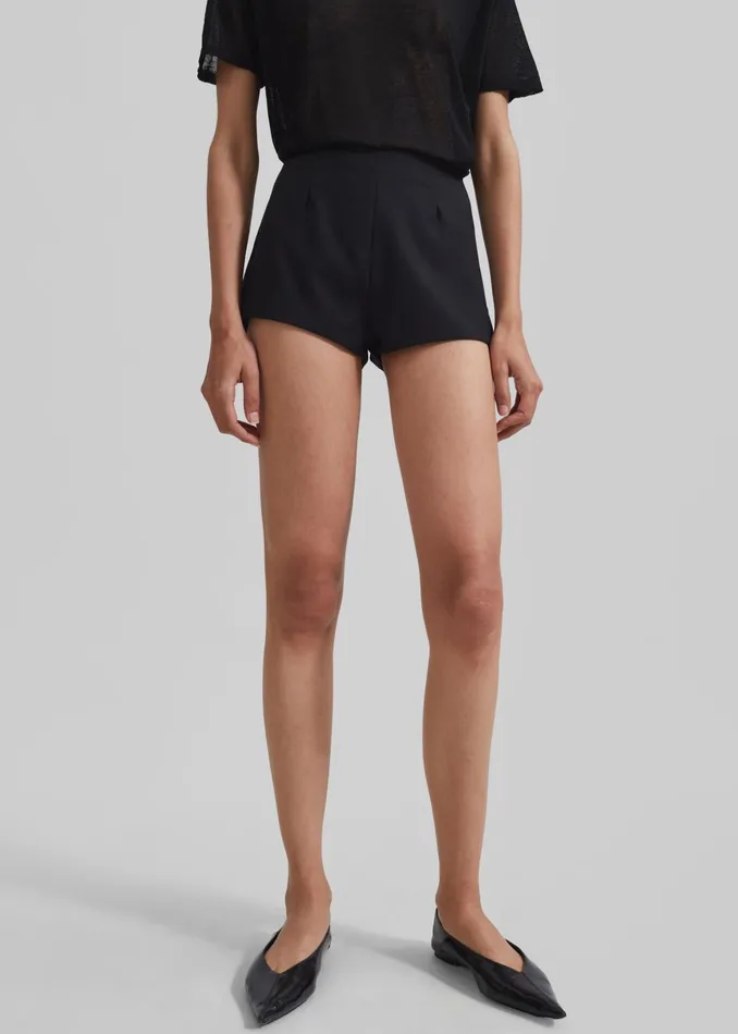 Women Isodora Hot Pants 8211 Black The Frankie Shop Bottoms