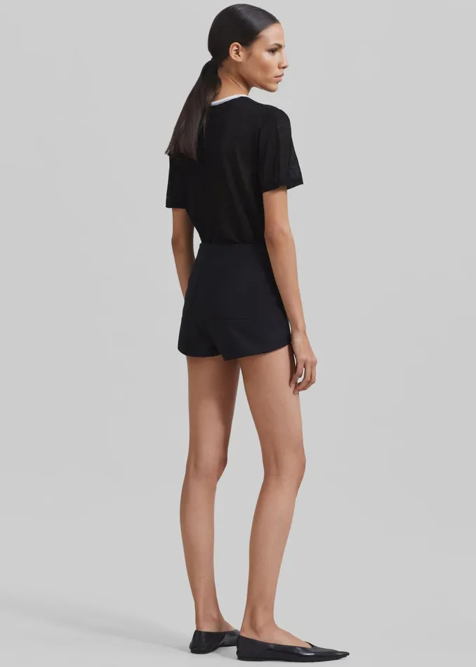 Women Isodora Hot Pants 8211 Black The Frankie Shop Bottoms