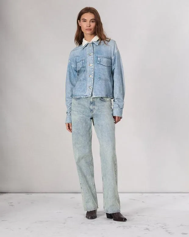 Women Jackets and Coats Rag and Bone Miramar Terry Jaiden Jacket Cotton Terry Valentina