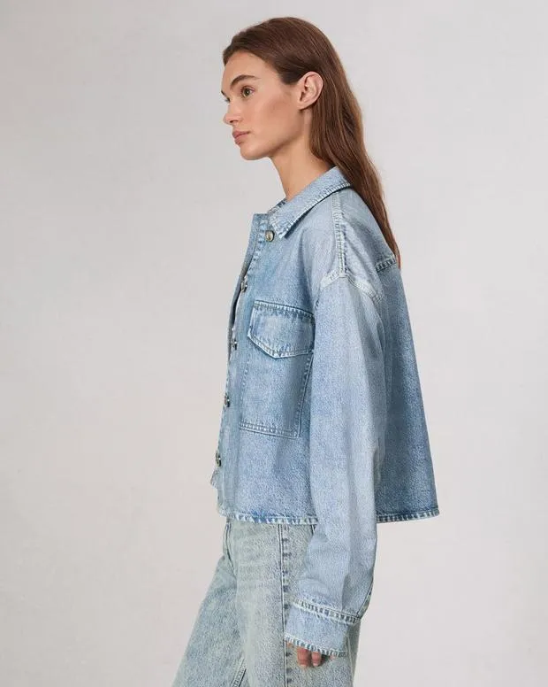 Women Jackets and Coats Rag and Bone Miramar Terry Jaiden Jacket Cotton Terry Valentina