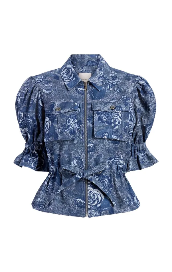 Women Jackets Cinq Sept Adie Jacket Indigo Multi