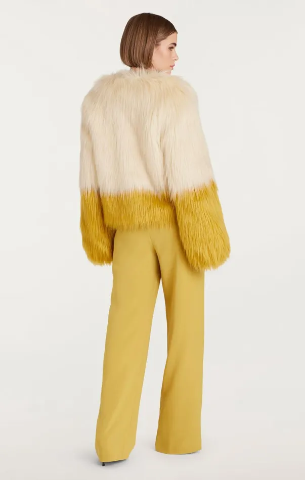 Women Jackets Cinq Sept Combo Benson Coat Plastergolden Palm