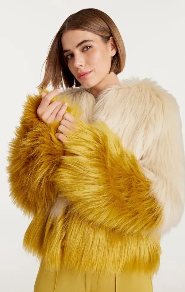 Women Jackets Cinq Sept Combo Benson Coat Plastergolden Palm
