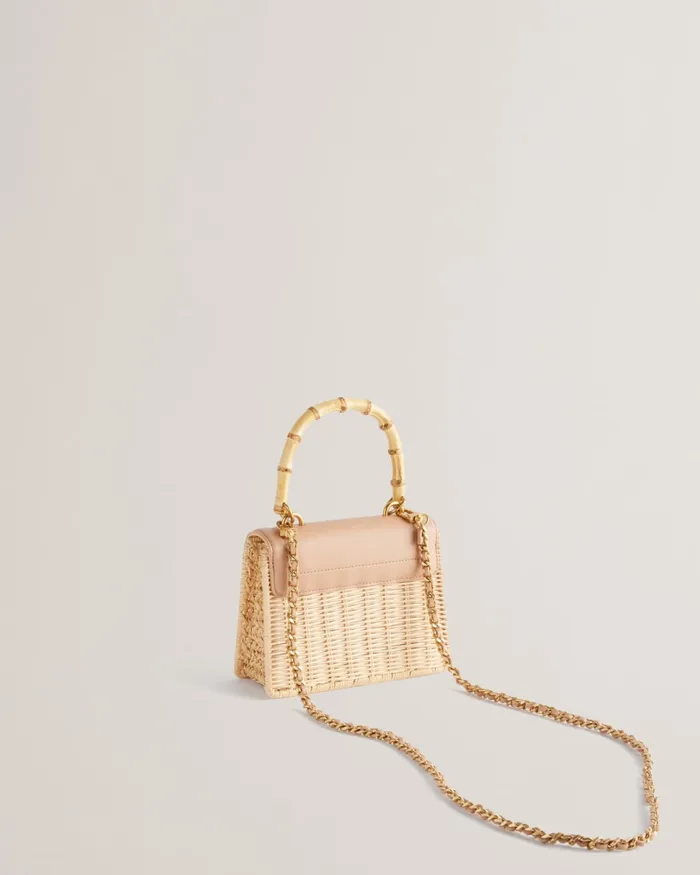 Women JAYLISA 8211 Top Handle Basket Cross Body Bag Camel Ted Baker Crossbody Bags