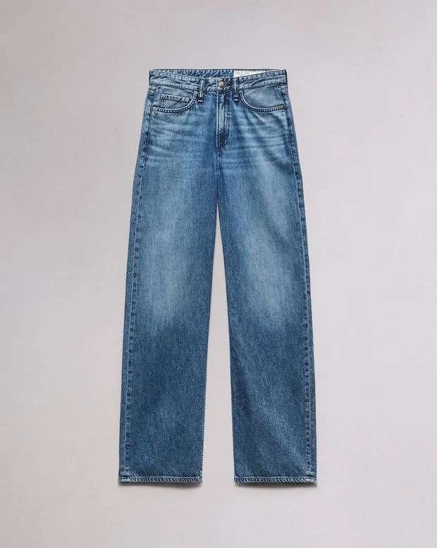 Women Jeans Rag and Bone Featherweight Logan WideLeg Jean Featherweight Denim River