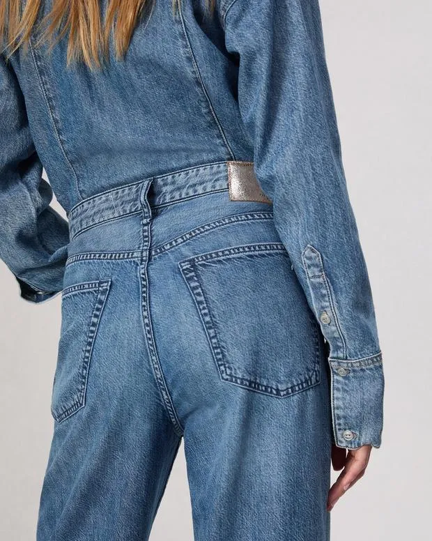 Women Jeans Rag and Bone Featherweight Logan WideLeg Jean Featherweight Denim River