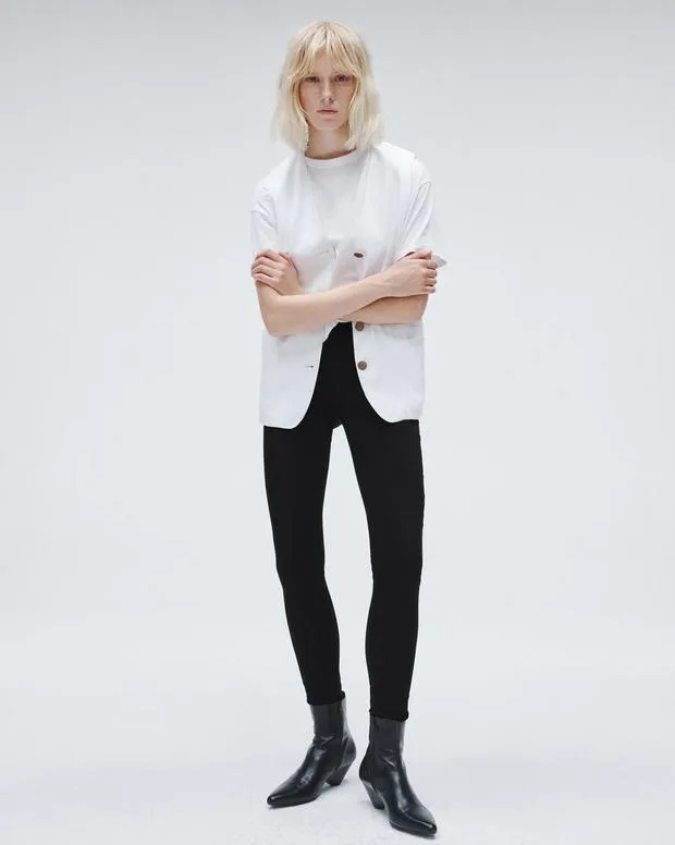 Women Jeans Rag and Bone Flexi Nina Skinny Jean Flexi Denim Black