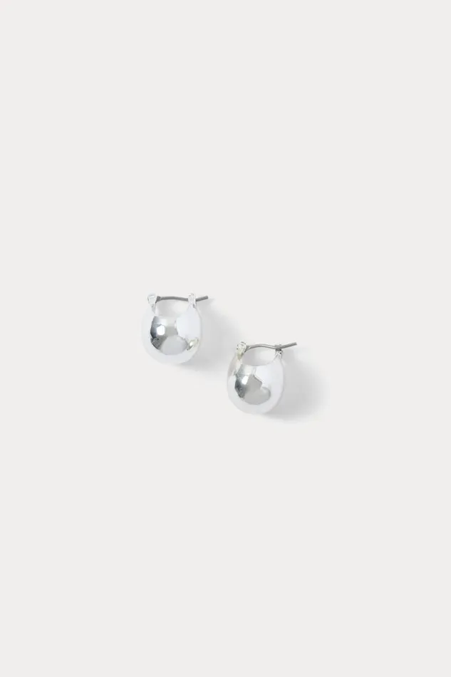 Women Jewelry Rachel Comey Baby Keel Hoop Silver