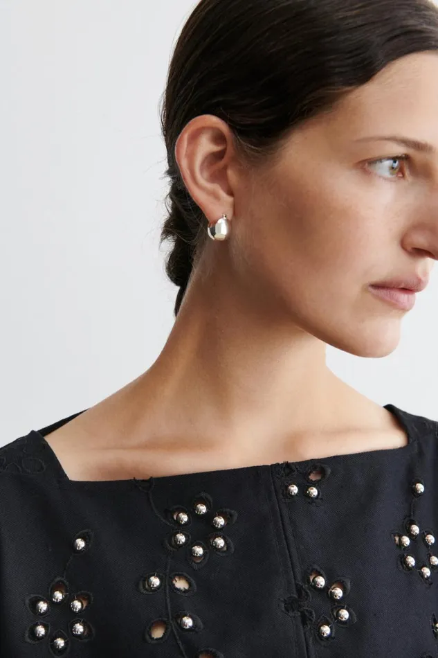 Women Jewelry Rachel Comey Baby Keel Hoop Silver Women Jewelry Rachel Comey Baby Keel Hoop Silver