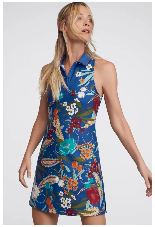 Women Johnny Was Active Bee Active Polo Tank Dress Teebee