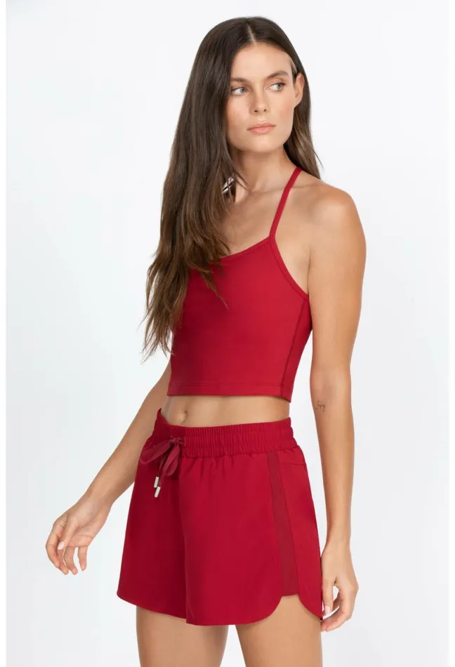 Women Johnny Was Bottoms Elements Waist Shorts Rio Red