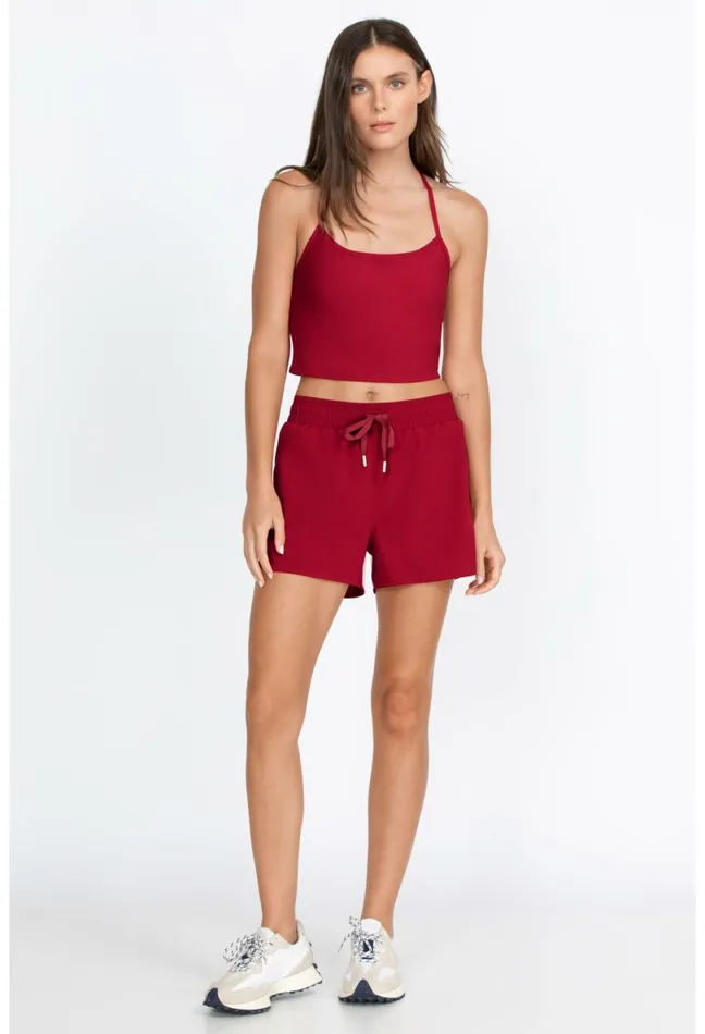 Women Johnny Was Bottoms Elements Waist Shorts Rio Red