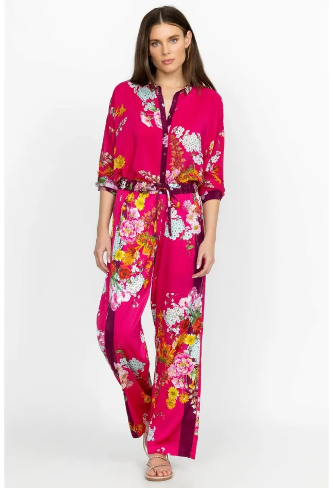 Women Johnny Was Bottoms Golden Bouquet Divine Pant Golden Bouquet