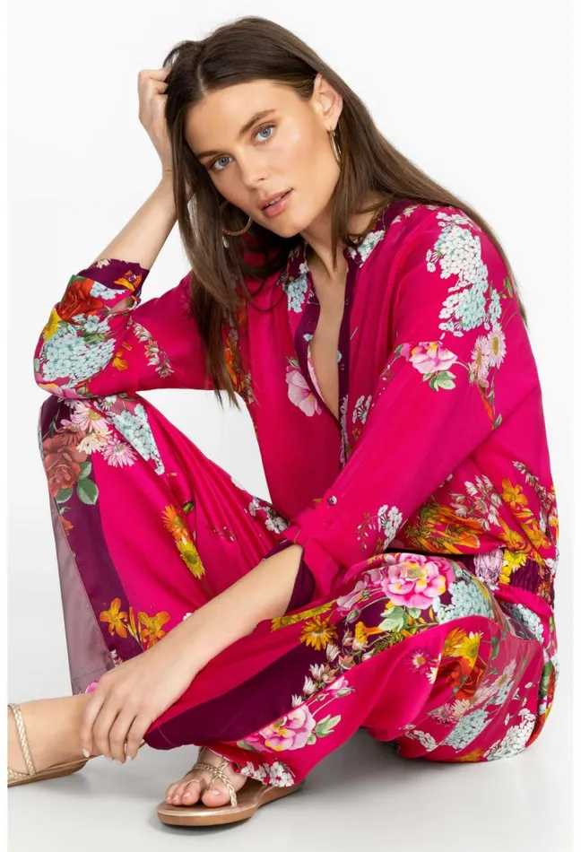 Women Johnny Was Bottoms Golden Bouquet Divine Pant Golden Bouquet