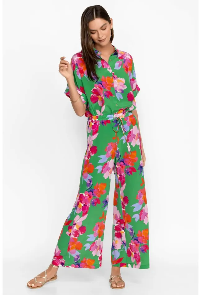 Women Johnny Was Bottoms Nadine Silk Pant Nadine