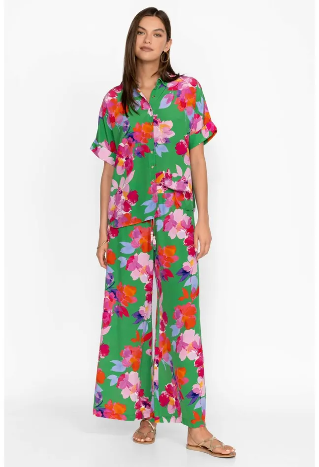Women Johnny Was Bottoms Nadine Silk Pant Nadine