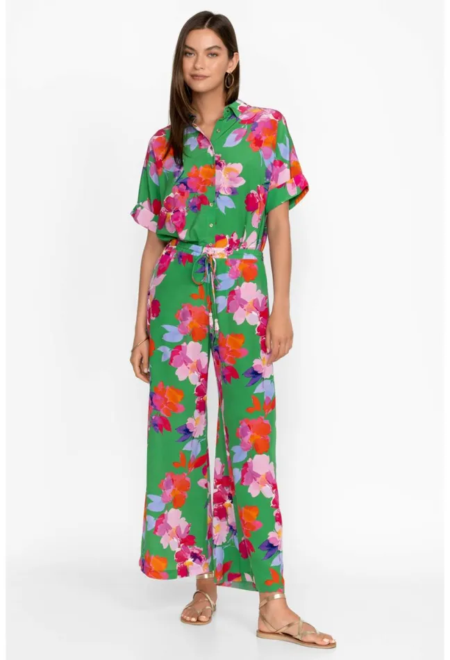 Women Johnny Was Bottoms Nadine Silk Pant Nadine