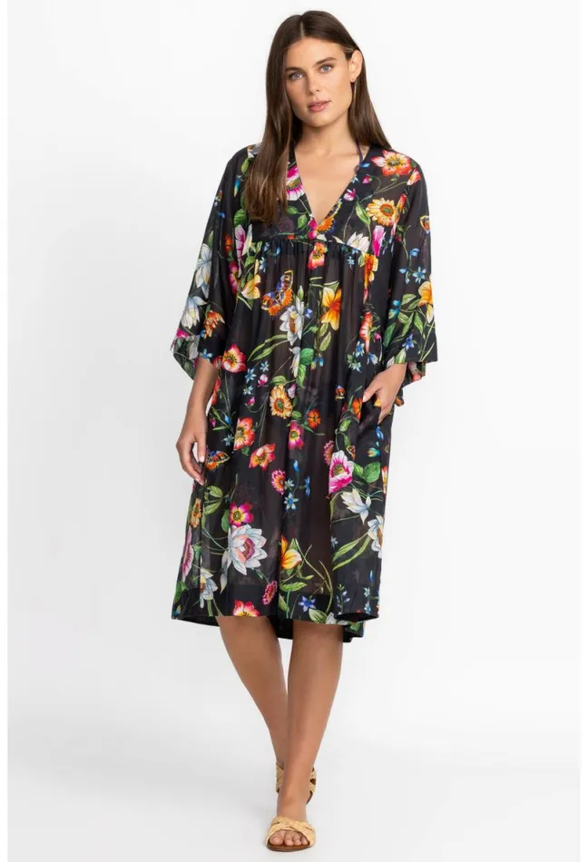 Women Johnny Was Cover Ups and Kimonos Ombre Garden Easy CoverUp Dress Ombre Garden