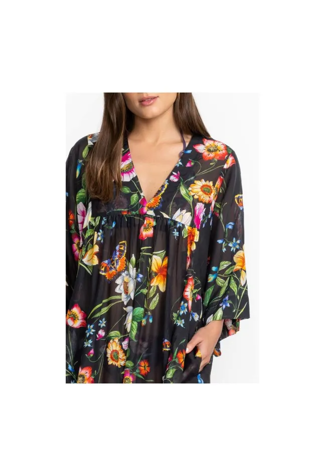 Women Johnny Was Cover Ups and Kimonos Ombre Garden Easy CoverUp Dress Ombre Garden
