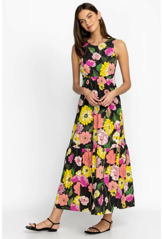 Women Johnny Was Dresses Cassia Maxi Dress Multi