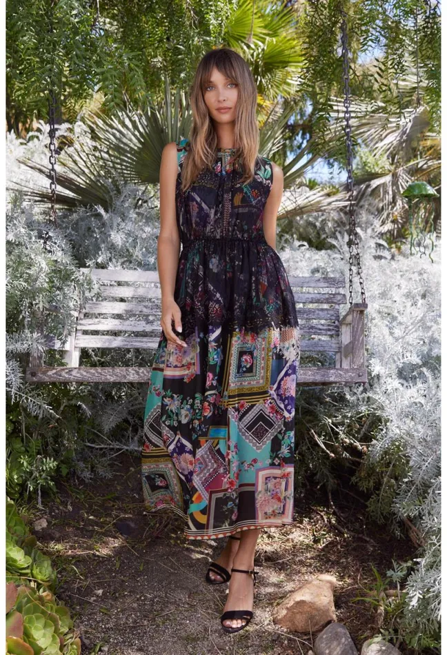 Women Johnny Was Dresses Elderberry Dress Multi