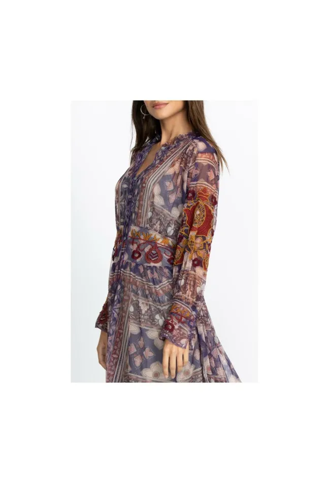Women Johnny Was Dresses Kyler Mesh Dress Toyopa