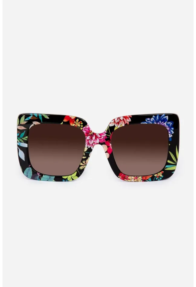 Women Johnny Was Eye Wear Sutton Sunglasses Printed Dreamer Noir