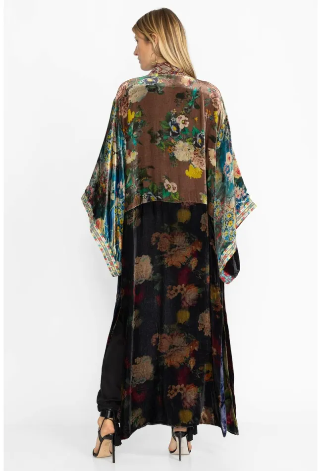 Women Johnny Was Kimonos One Of A Kind Velvet Kimono Black Multi
