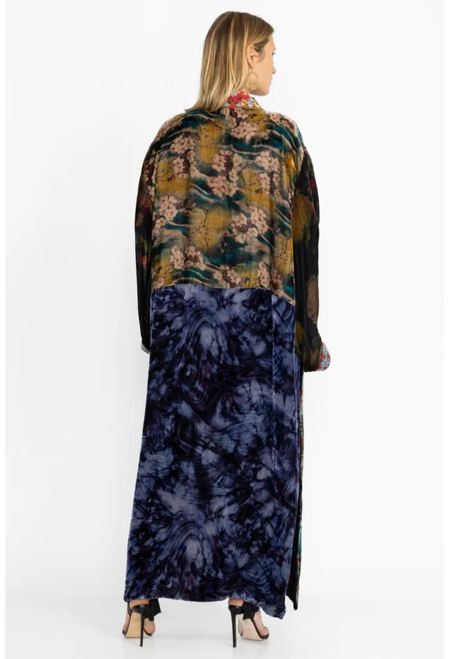 Women Johnny Was Kimonos One Of A Kind Velvet Kimono Black Multi