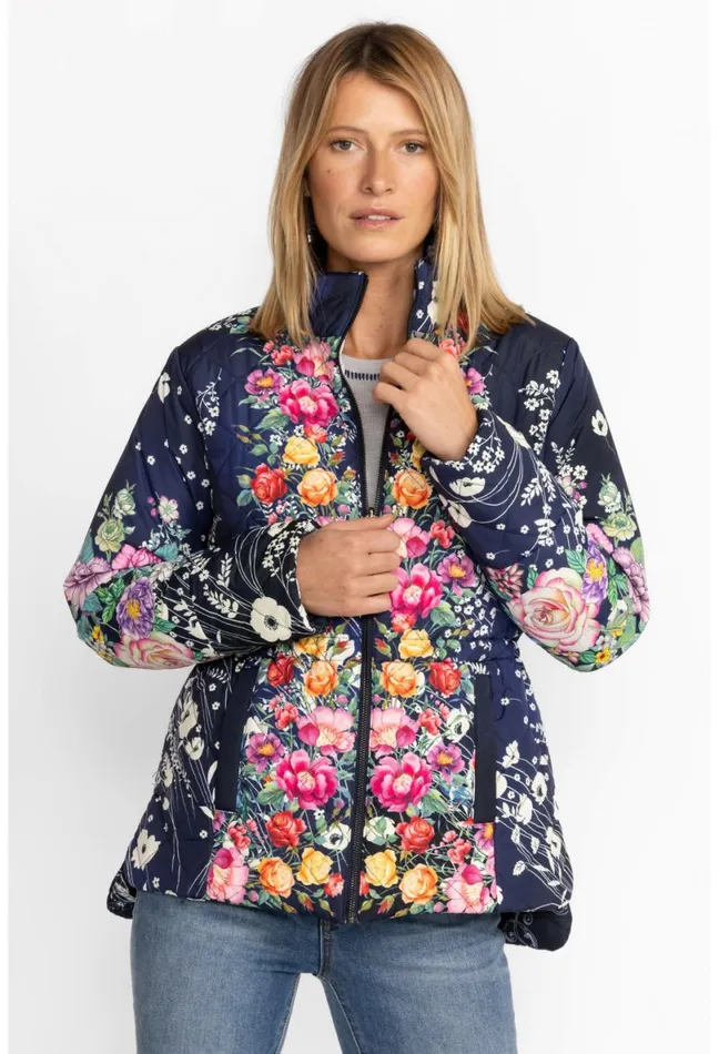 Women Johnny Was Outerwear Neutra Parka Jacket Multi