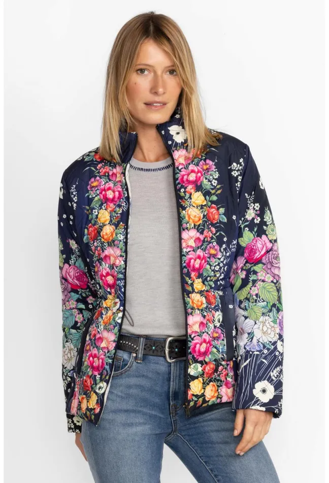 Women Johnny Was Outerwear Neutra Parka Jacket Multi