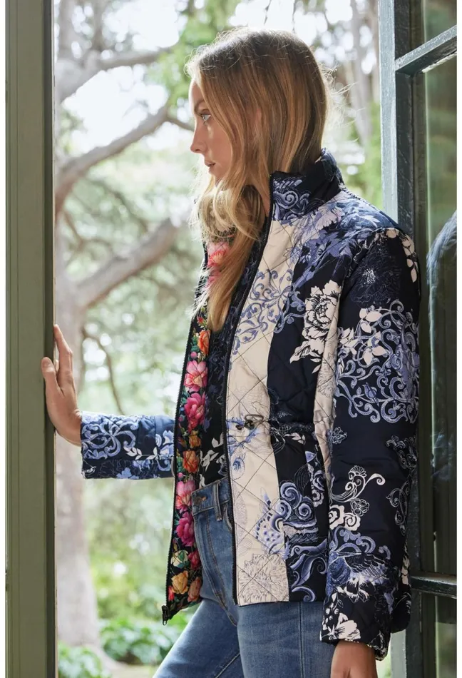 Women Johnny Was Outerwear Neutra Parka Jacket Multi