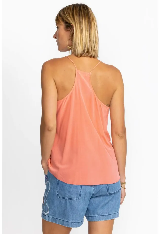 Women Johnny Was Slips and Camis Etta Cami Top Shell Pink