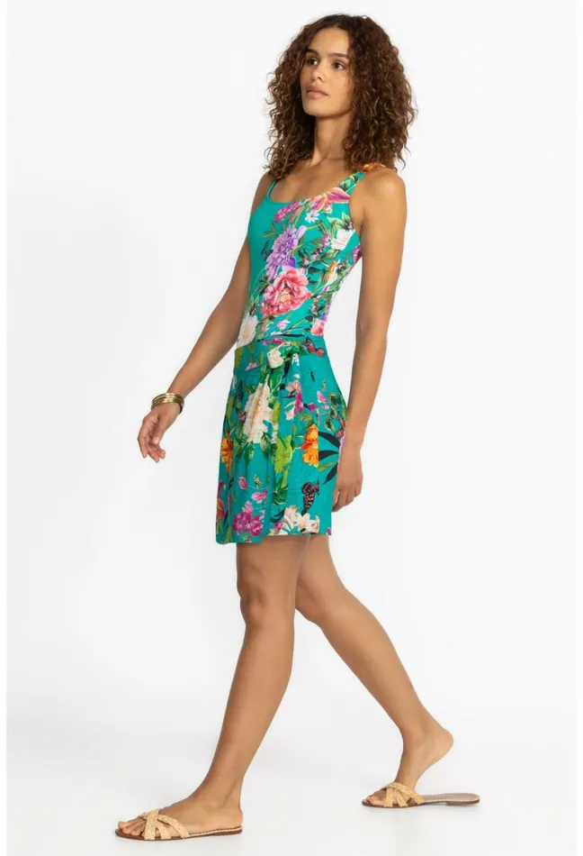 Women Johnny Was Swim and Resort Peacock Goza Short Coverup Skirt Peacock Goza