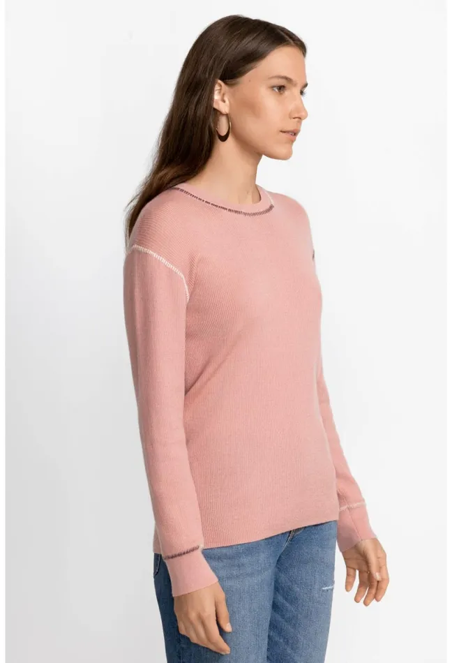 Women Johnny Was Tops Jj Pullover Light Rose