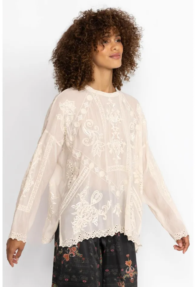 Women Johnny Was Tops Nola Blouse Shell