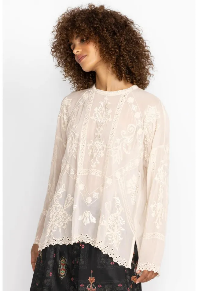 Women Johnny Was Tops Nola Blouse Shell