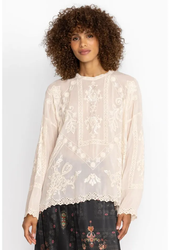 Women Johnny Was Tops Nola Blouse Shell