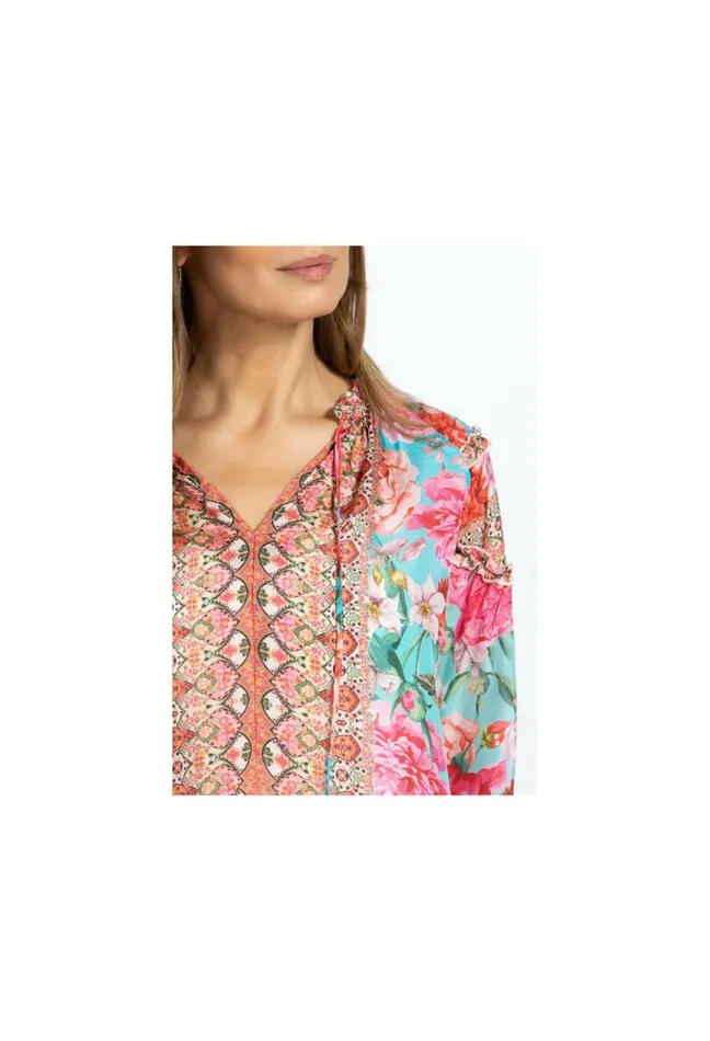 Women Johnny Was Tops Rose Narcisa Blouse Rose Narcisa