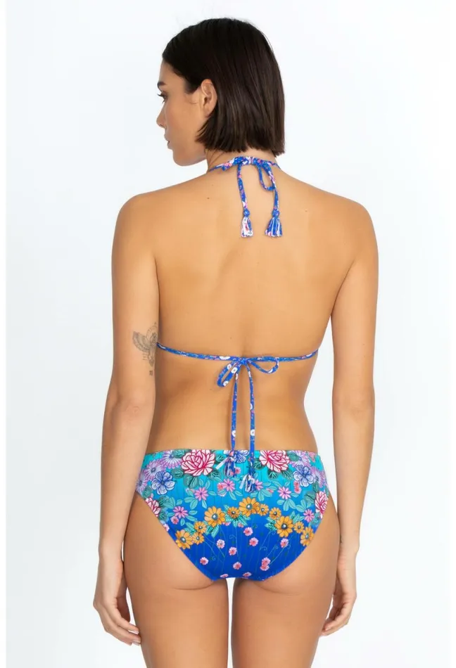 Women Johnny Was TwoPieces Rainbow Colorblast String Bikini Top Rainbow