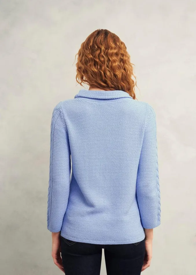 Women Jumpers and Cardigans Hobbs Camilla Cotton Jumper Muscari Blue