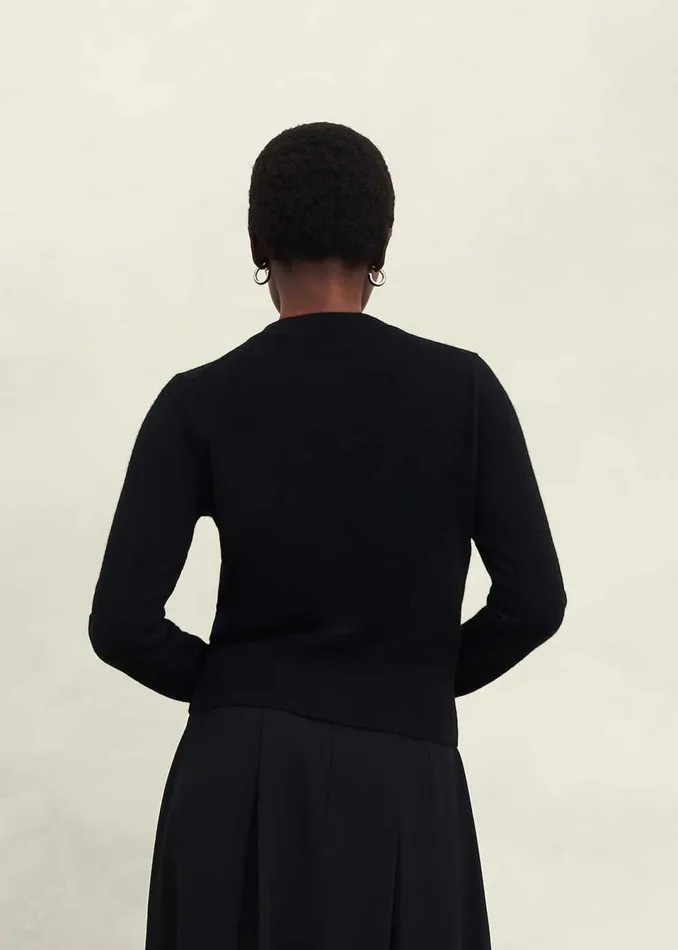 Women Jumpers and Cardigans Hobbs Monica Cashmere Cardigan Hobbs Black