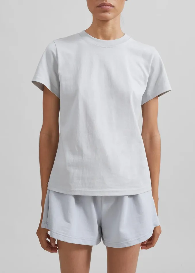 Women Kenz Baby Tee 8211 Grey The Frankie Shop Tops