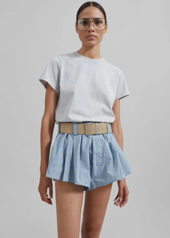 Women Kenz Baby Tee 8211 Grey The Frankie Shop Tops